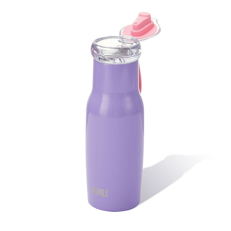 Built 14-Ounce Flip Top Water Bottle in Lavender