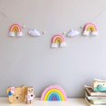 thumbnail image 4 of A Mano Manualidades De Bricolaje Nube De Viento Nórdico Decoración De Arco Iris Adornos De Cuerda De Cuentas De Madera Habitación De Los Niños Cuna Tienda Cama Cortina Decoración Advancent HA040742-03, 4 of 6