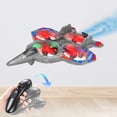 thumbnail image 4 of Avión de control remoto,Avión de control remoto,cuadricóptero a reacción,helicóptero,Avión de combate RC de juguete volador para exteriores para niños,Planeador de con 3 baterías, 4 of 6