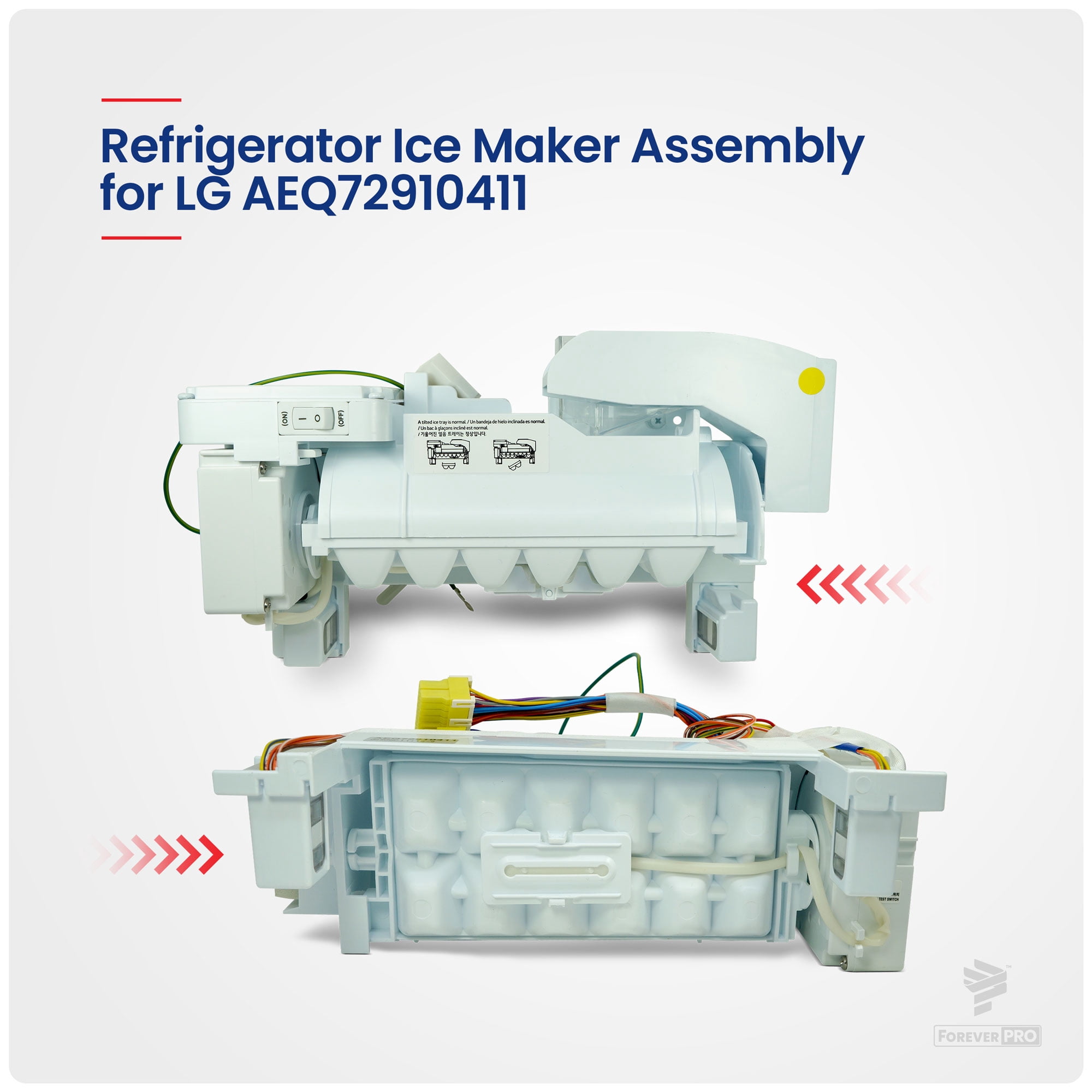 ForeverPRO AEQ72910411 Ice Maker Assemblykit for LG Freezer 2629334 PS7788168 AEQ72910413
