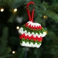 thumbnail image 4 of KOYPTL Crochet Christmas Tree Decorations for Home Decor Handmade Fabric Snowflakes Santa Sweater Tree Stocking Christmas Pendant,Christmas Hanging Ornament for Xmas Tree Holiday Decor Xmas Gifts, 4 of 6