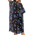 thumbnail image 4 of HELLHERO High Quality Fabrics Bathing Suit Cover Up for Pool Party Quick Dry Loose Neon Spider Web, 4 of 6