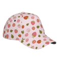 thumbnail image 3 of Kdxio Unisex Hand Drawn Strawberry Pattern Baseball Cap Unisex Washed Classic Adjustable Hat, 3 of 8