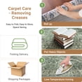 thumbnail image 6 of NewBuros 8'x10' Washable Area Rug for Living Room, Non Slip Vintage Distress Print Pattern Floral Rug, Soft Low Pile Indoor Carpet for Bedroom Dining Room, Gray Green, 6 of 10