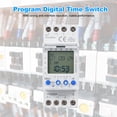 thumbnail image 3 of AHC812 Dual Channel Programmable Timer Switch, 230V, 16A, Weekly Programmable Digital Timer, DIN Rail Mount, 3 of 5