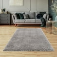 thumbnail image 2 of LBaiet 8' x 10' Gray Solid Rectangular Shag Area Throw Rug, 2 of 7