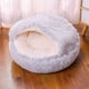 thumbnail image 1 of 2 in 1 Plush Round Cat Bed Sleeping Bag Nest for Small Dogs Medium dogs  Pet Mattress Warm Soft Comfortable Basket Cat Dog ShopWise Round, 1 of 11
