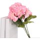 thumbnail image 4 of Flores artificiales de hortensias de seda para ramo de flores, centro de mesa para boda, decoración de fiesta (rosa), 2 uds., 4 of 5