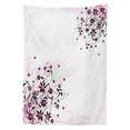 thumbnail image 3 of Ambesonne Floral Tablecloth Rectangular Table Cover, Grunge Flower Motif Leaf, 60"x84", Black Pale Pink Mint, 3 of 4