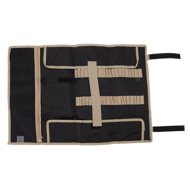 Bolsa de Clavos Tienda de campaña - Bolsa Almacenamiento de Herramientas Camping de Tela Oxford Multiusos Bolsa Almacenamiento de Tienda campaña Grande Acampar Libre, Rojo/Caqui/Negro(Negro)