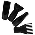 thumbnail image 6 of LOLIPPYY 4-Pack Black ABS Hair Dryer Diffuser Attachments for Salon Styling and Everyday Hair Care Use, 6 of 8