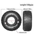 thumbnail image 5 of 4Pcs 1.9Inch 118mm Rubber Tires for 1/10 Rock Track Redcat Scx10 Ii Axial 90046/90047 Yikong D90 Trx4 Trx6 Rc Car Tyre, 5 of 5