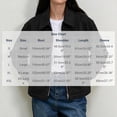thumbnail image 3 of Xinoom Women's Faux Suede Zip Up Work Jacket, Point Collar Long Sleeve Boxy Cropped Utility Coat with Side Pockets, Casual Fall Outerwear Black,L, 3 of 8