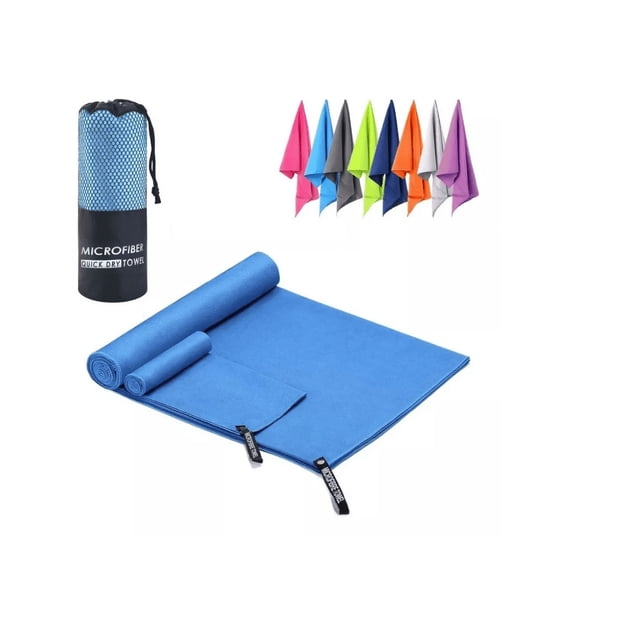 Toalla de Baño Fit pro Toalla de Viaje de Microfibra de Secado Rápido 2 Paquetes