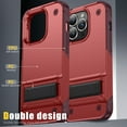 thumbnail image 4 of Dteck for iPhone 12 Pro Case with Kickstand, iPhone 12 Rugged Case, Military Grade Drop Protection Durable Touch Hard Shockproof TPU Bumper Rugged Case Cover for iPhone 12 / 12 Pro 6.1 Inch,Red, 4 of 7