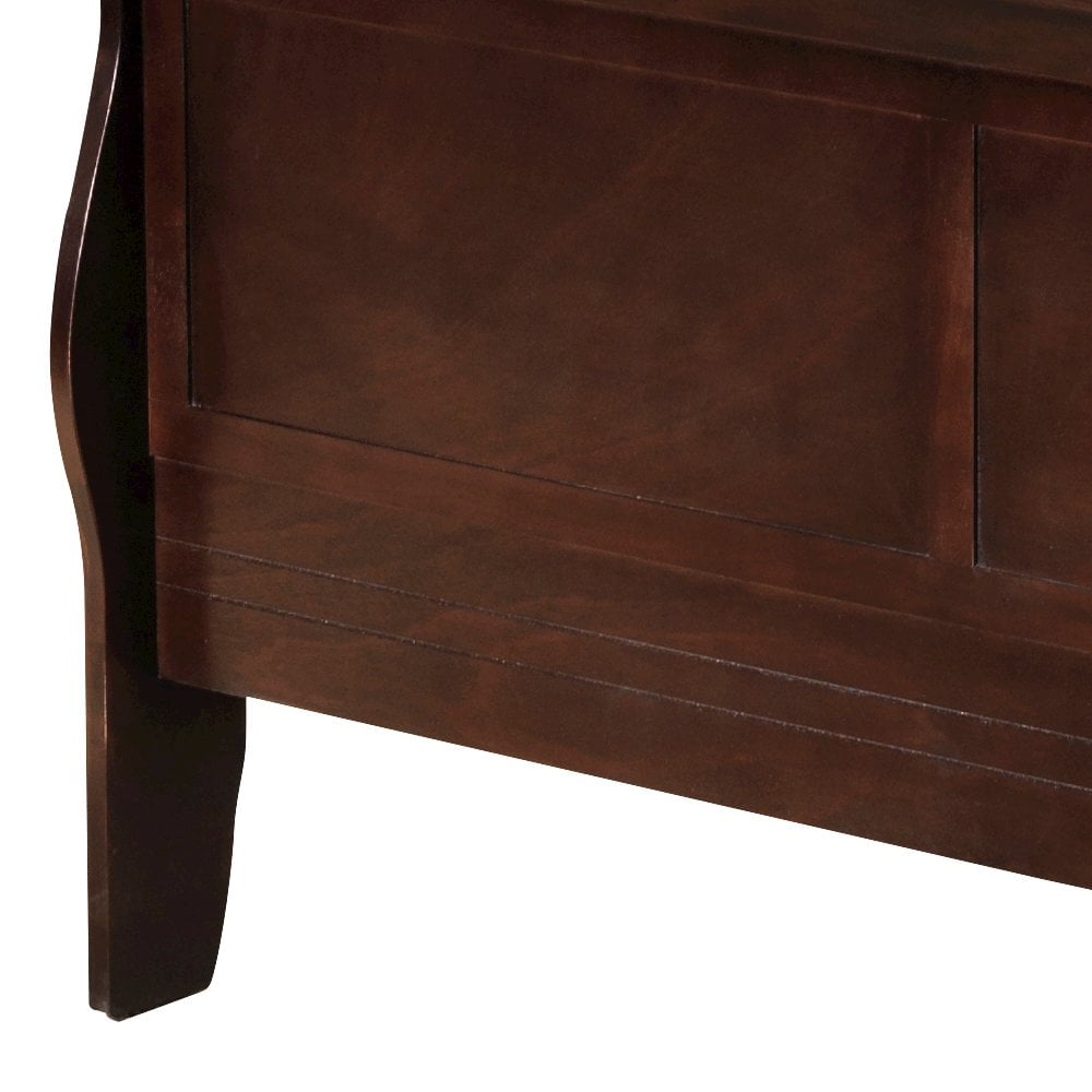 Glory Furniture Louis Phillipe King Bed in Cappuccino Color