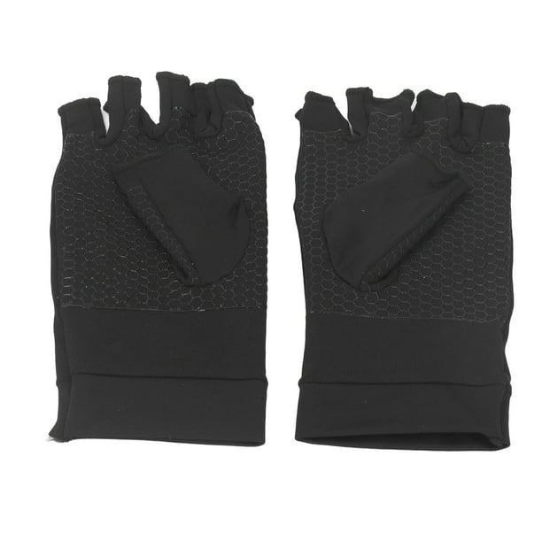 Guantes de Compresión para Artritis, 2 Unidadas, Guantes de Compresión Sen Dedos, Fibra de Cobre, Suaves, Altamle Elás