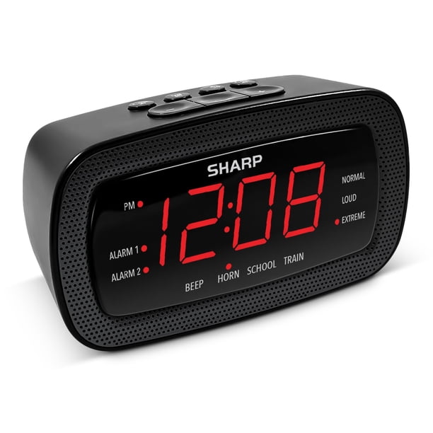 Reloj despertador Sharp Shockwave para personas que duermen mucho 105 dB