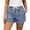 Light Blue(NEW&HOT), variant on No Boundarie Women's Jean Shorts Drawstring High Elastic Waist Loose Fit Stretchy Casual Summer Denim Shorts with Pockets Light Blue Size XL