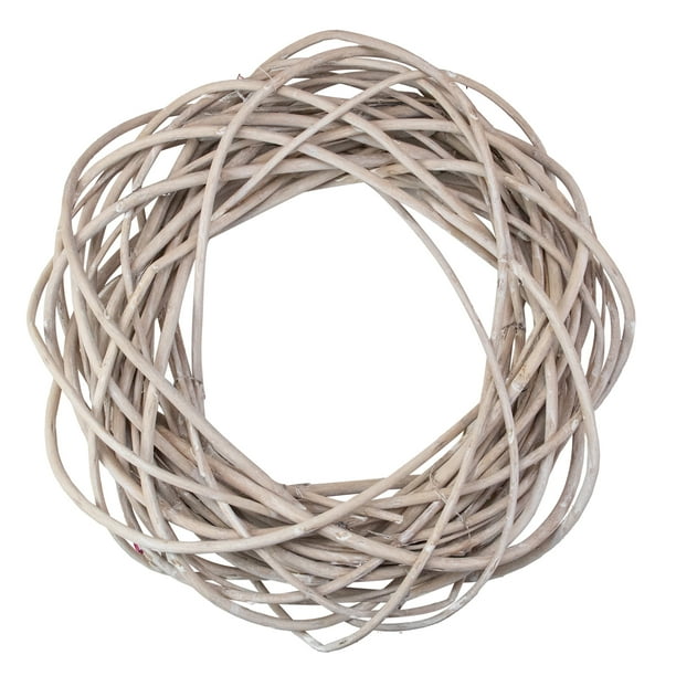 Northlight 15 Unlit Beige Pealed Weeping Willow Branches Artificial Wreath Com Northlight 15 Unlit Beige Pealed, Beige Garden Hose Wreath
