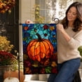 thumbnail image 6 of Fall Floral Garden Flag, Autumn Harvest Flower Yard Flag, Thanksgiving Seasonal Decor, Single‑Sided Printed Flag for Outdoor Porch Patio Lawn Yard Home Decoration, 6 of 6