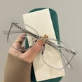 thumbnail image 6 of Fashion Women Large Square Glasses Anti-blue Light Clear Eyeglasses Ultralight Unisex Transparent Computer Glasses, 6 of 9