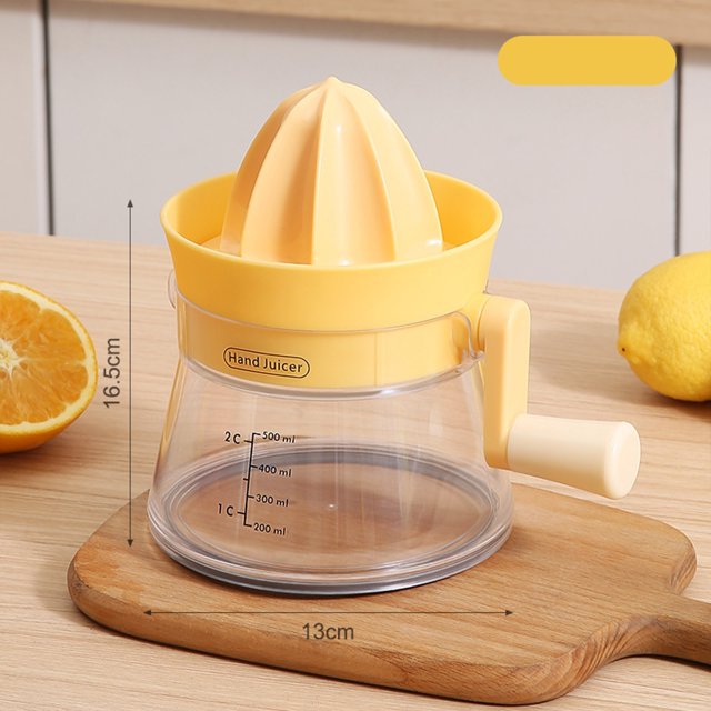 Citrus Juicer Squeezer Juicers Manual Hand Squeezer with Container Ergonomic Design Lemon Squeezer Portable Fruit Juicer For Celery Lemons Oranges Watermelons Carrots