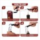 thumbnail image 5 of Abridor de Llaves de Vino de 32 Piezas Sacacorchos de Viaje Negro Abridor de Vino Sacacorchos de Camarero Abridor de Vino Abridor de de Cerveza, 5 of 5