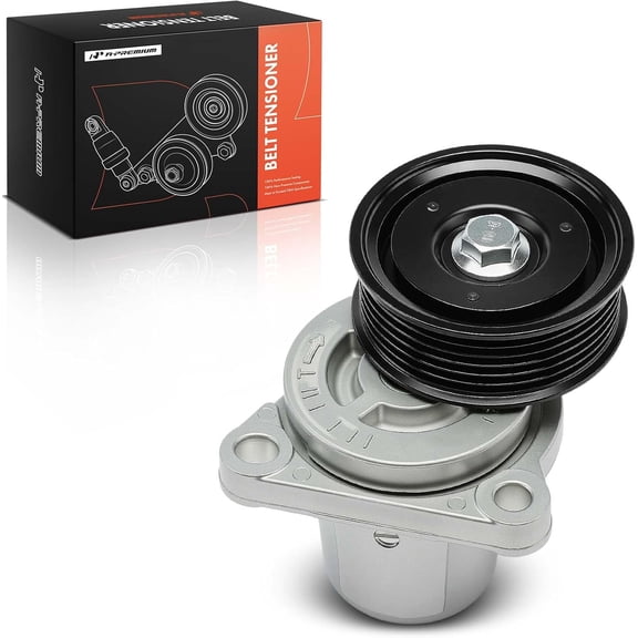 A-Premium Belt Tensioner Assembly with Pulley Compatible with Mazda 3 2010-2013, 5 2012-2017, 3 Sport 2010/2012-2013, CX-7 CX7 2007-2012, MX-5 Miata 2006-2015, 2.0L 2.3L 2.5L, Replace# L3P915980D
