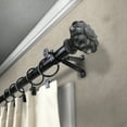 thumbnail image 2 of Deirdre 13/16" Bay Window curtain rod 20"-36", 38"-72" - Black, 2 of 4
