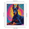 thumbnail image 2 of Paint By Numbers Kit for Adults Beginner - Colorful Dog Psychedelic Swirls DIY Canvas Painting Kits for Adults, Frameless Paint By Number for Adults for Home Wall Decor 16x20 Inch, 2 of 7