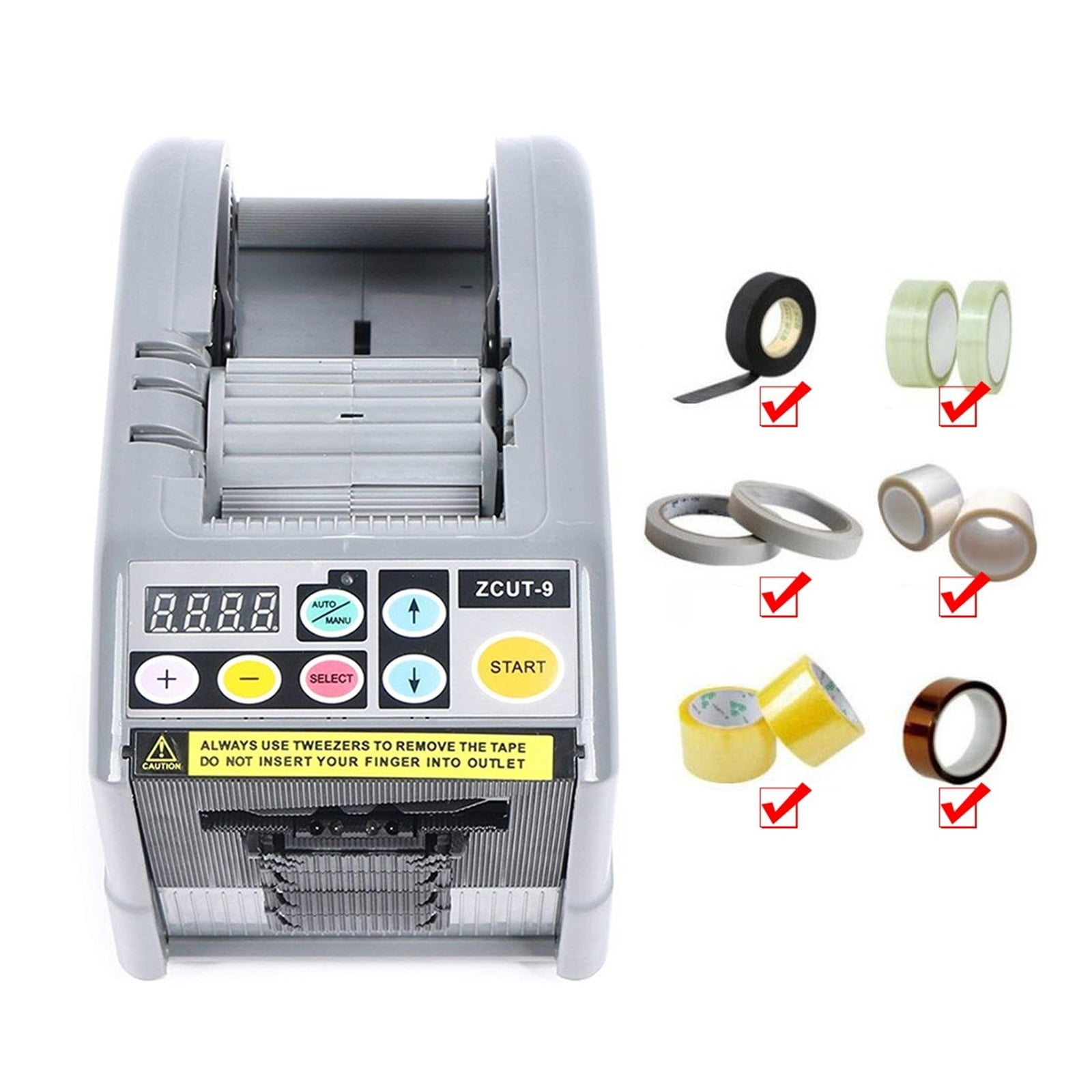 Automatic Electric Tape Dispenser, Adhesive Cutter Packaging Machine Adhesive Tape Cutting Width 6-60 Mm Length 5-999 Mm ,High Efficiency