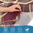 thumbnail image 3 of Yayeee Kitchen Curtains Tier Pair Light Filtering 27"x36" Rod Pocket Short Cafe Window Panel, Gold Abstract Pattern, 3 of 7