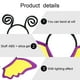 thumbnail image 5 of KAKOWELY 1 diadema con antena para Halloween, ideal para fiestas, disfraces (amarilla y morada), 5 of 5