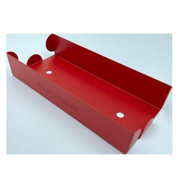 Huron Aluminium Penny Coin Tray, Red