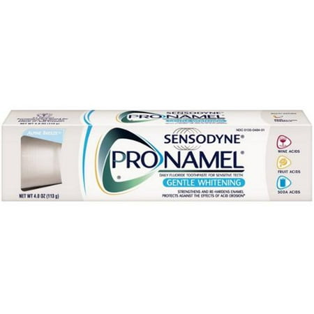 Sensodyne Émail Blanchissant doux Dentifrice, Breeze Alpine 4 oz (Paquet de 4)