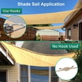 thumbnail image 5 of Sun Shade Sail Hardware Kit 6 Inch - 84pcs Set Stainless Steel Sun Sail Hardware Kit Mounting Accessories with 48 Ft (12 Ft x 4) Vinyl Coated Stainless Steel Wire Cable Ropes for Deck Railing, 5 of 5