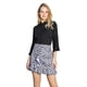 thumbnail image 1 of Falda Tiskani André Badi azul Chica corta estampada con corte cruzado y olán decorativo, 1 of 5