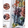 thumbnail image 3 of Spring Floral Succulents Blackout Curtains for Bedroom Living Room Darkening Curtains 90 Inch Watercolor Botanical Vintage Black Out Window Curtain Privacy Window Treatment Grommet Drapes 52"x90"x2, 3 of 9