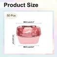 thumbnail image 2 of Uxcell 50 Pcs Double-sided Aluminum Foil Cupcake Liners, Greaseproof Muffins Baking Cupcakes for Wedding Birthday Party Decoration, Rose Gold (Square), 2 of 6