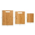 thumbnail image 2 of Classic Cuisine 3-Piece Eco-Friendly Bamboo Wood Cutting Board Set, 2 of 6