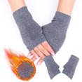 thumbnail image 2 of 1 Par De Guantes Sin Dedos Cálidos De Invierno Para Mujer, Manoplas Para Calentar Las Manos Y Las Muñecas, 2 of 2