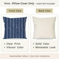 thumbnail image 2 of Blue Mudcloth Throw Pillow Covers 18x18 Inch Set of 2 Indigo Modern Boho Herringbone Chevron Outdoor Decorations Decorative Throw Pillows Cases Cushion Covers for Home Room Couch Decor, 2 of 6