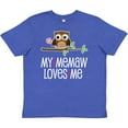 thumbnail image 3 of Inktastic My Memaw Loves Me Grandkids Owl Youth T-Shirt, 3 of 5