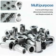 thumbnail image 5 of Threaded Insert Nutsert Rivnuts, 304 Stainless Steel Rivet Nuts for Wide Range Uses, Smooth Surface Rivets for Furniture and Industrial Products (100pcs), 5 of 5