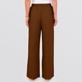 thumbnail image 5 of Women's Breathable Summer Linen Pants High Waist Wide Leg Casual Boho Vacation Trousers Coffee 2XL, 5 of 5