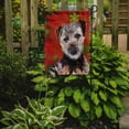 thumbnail image 2 of Norfolk Terrier Puppy Red Snowflakes Holiday Garden Flag, 2 of 5