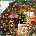 thumbnail image 6 of 36pcs Christmas Tree Decorations - Green Cartoon Monster Wood Christmas Tree Hanging Ornament Holiday Xmas Ornaments Christmas Decorations Decor Home Indoors, 6 of 9