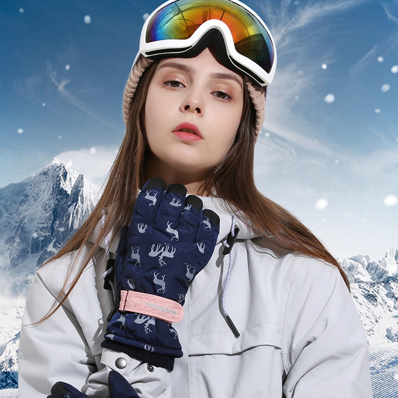 Christmas Clearance ! HERESOM Women Warm Winter Ski Gloves, Fleece