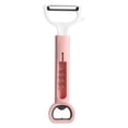 thumbnail image 1 of Bdday Kitchen Tools 4 In 1 Double Head Peeler Multi-function Fruit Scraper Beer And Wine Bottle Opener, 1 of 3